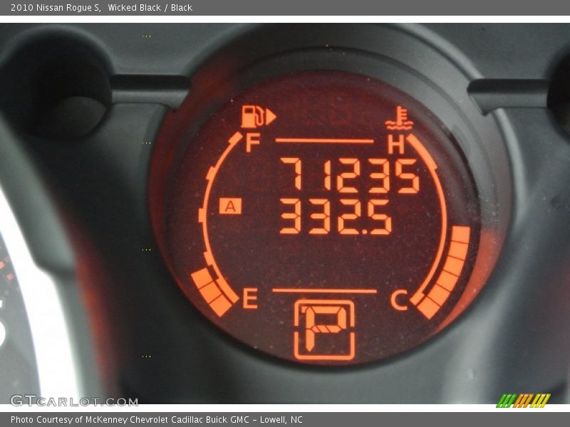 Wicked Black / Black 2010 Nissan Rogue S