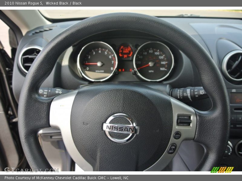 Wicked Black / Black 2010 Nissan Rogue S