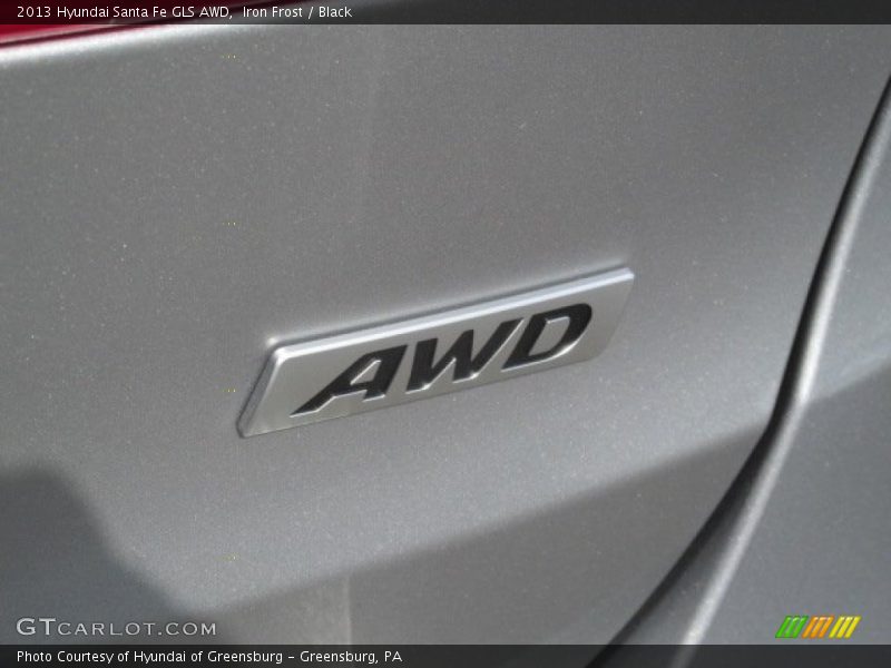 Iron Frost / Black 2013 Hyundai Santa Fe GLS AWD