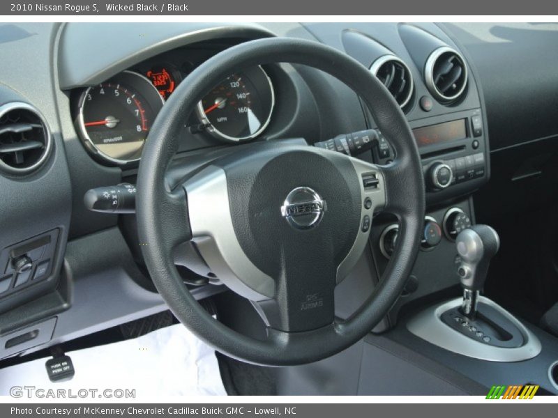 Wicked Black / Black 2010 Nissan Rogue S