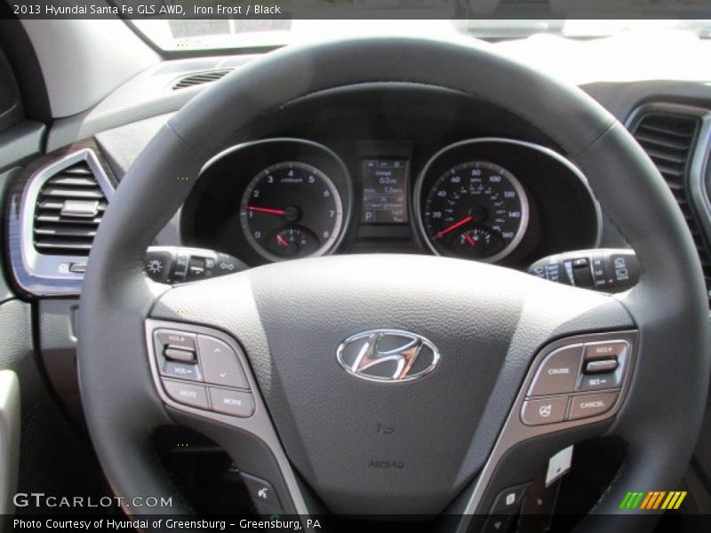 Iron Frost / Black 2013 Hyundai Santa Fe GLS AWD