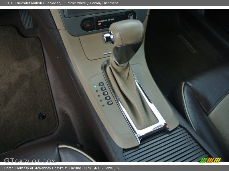 Summit White / Cocoa/Cashmere 2010 Chevrolet Malibu LTZ Sedan