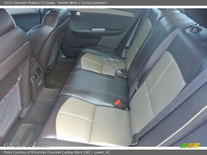 Summit White / Cocoa/Cashmere 2010 Chevrolet Malibu LTZ Sedan