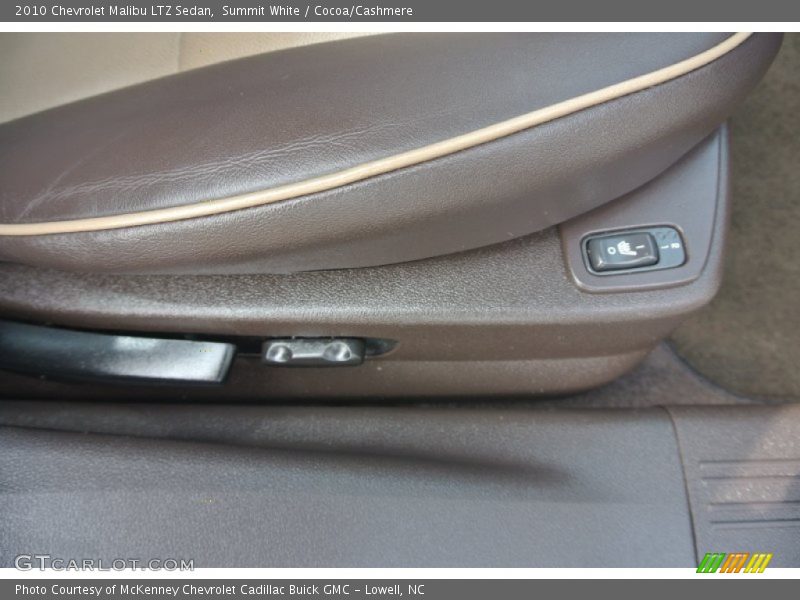 Summit White / Cocoa/Cashmere 2010 Chevrolet Malibu LTZ Sedan