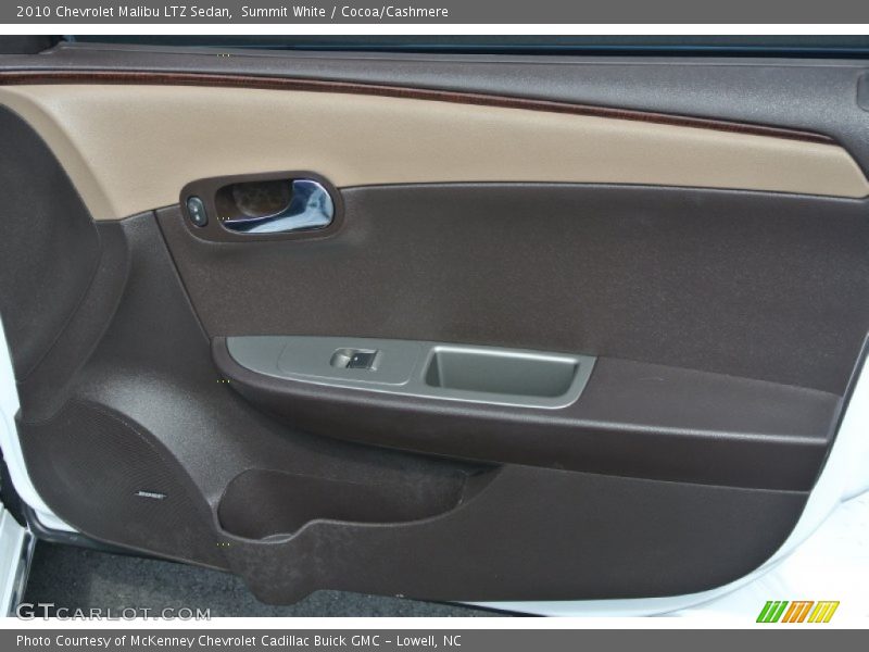 Summit White / Cocoa/Cashmere 2010 Chevrolet Malibu LTZ Sedan