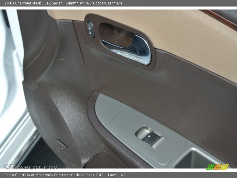 Summit White / Cocoa/Cashmere 2010 Chevrolet Malibu LTZ Sedan