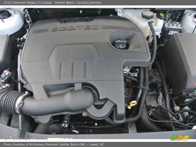 Summit White / Cocoa/Cashmere 2010 Chevrolet Malibu LTZ Sedan