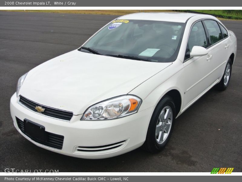 White / Gray 2008 Chevrolet Impala LT