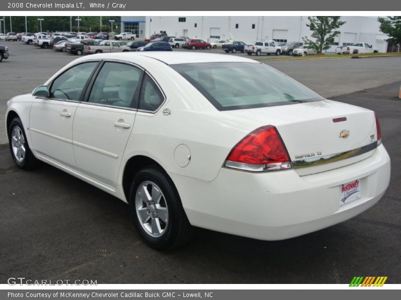 White / Gray 2008 Chevrolet Impala LT