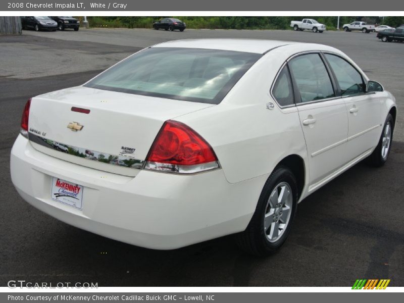 White / Gray 2008 Chevrolet Impala LT