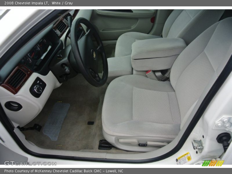 White / Gray 2008 Chevrolet Impala LT