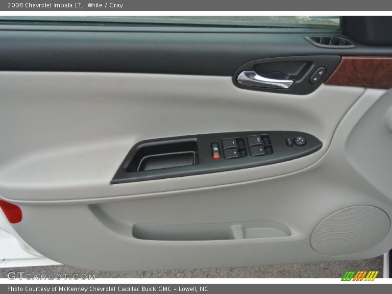 White / Gray 2008 Chevrolet Impala LT