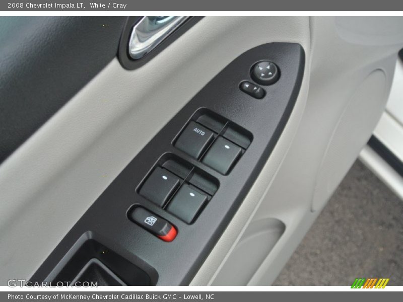 White / Gray 2008 Chevrolet Impala LT