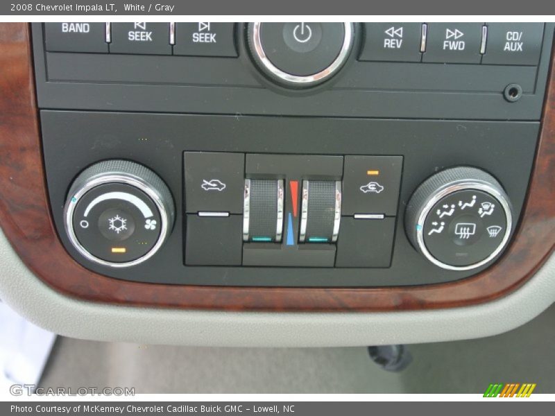 White / Gray 2008 Chevrolet Impala LT