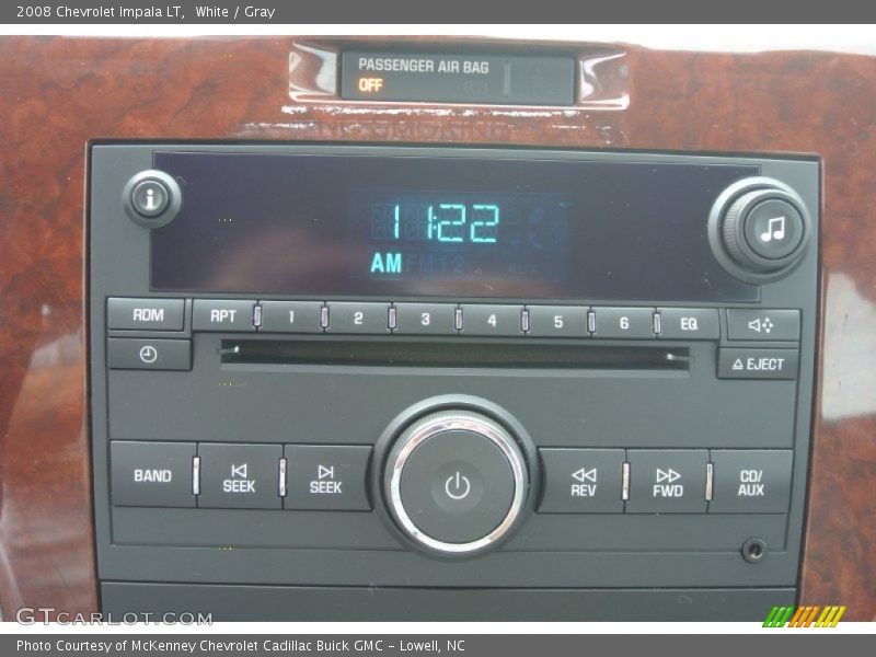 White / Gray 2008 Chevrolet Impala LT