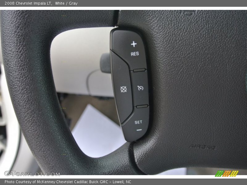 White / Gray 2008 Chevrolet Impala LT
