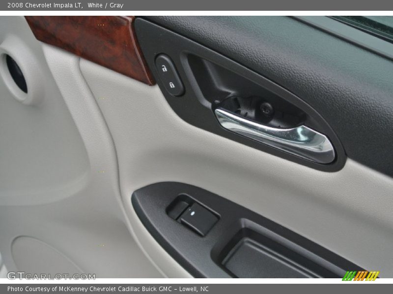 White / Gray 2008 Chevrolet Impala LT