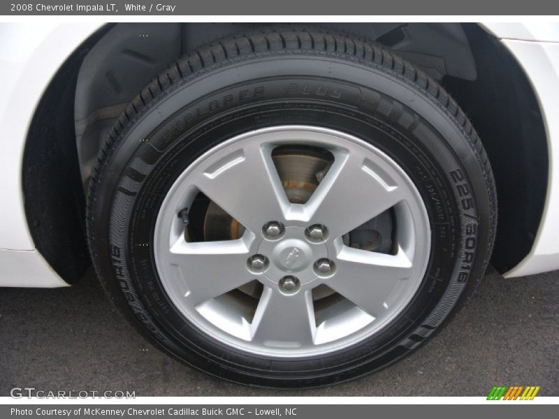 White / Gray 2008 Chevrolet Impala LT