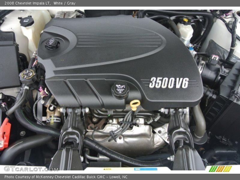 White / Gray 2008 Chevrolet Impala LT