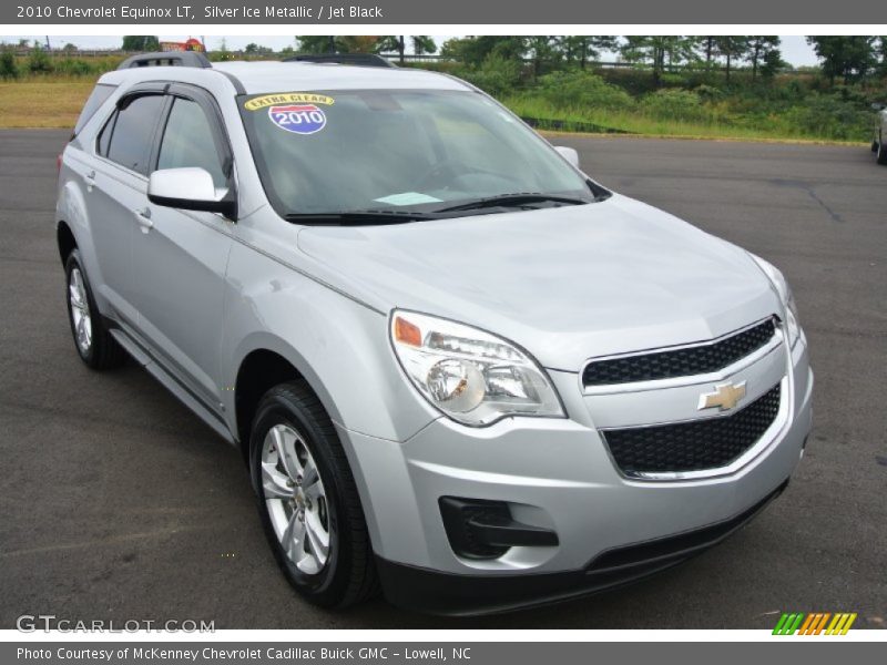 Silver Ice Metallic / Jet Black 2010 Chevrolet Equinox LT