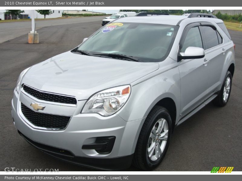 Silver Ice Metallic / Jet Black 2010 Chevrolet Equinox LT