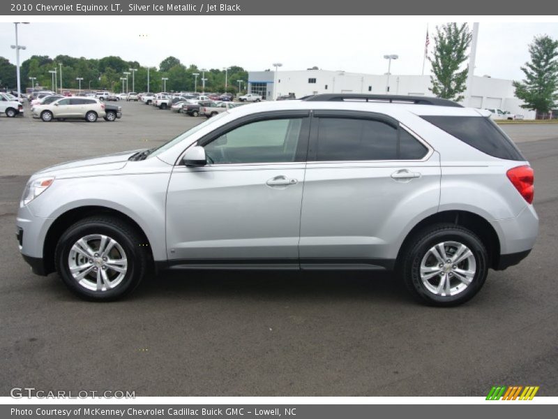 Silver Ice Metallic / Jet Black 2010 Chevrolet Equinox LT