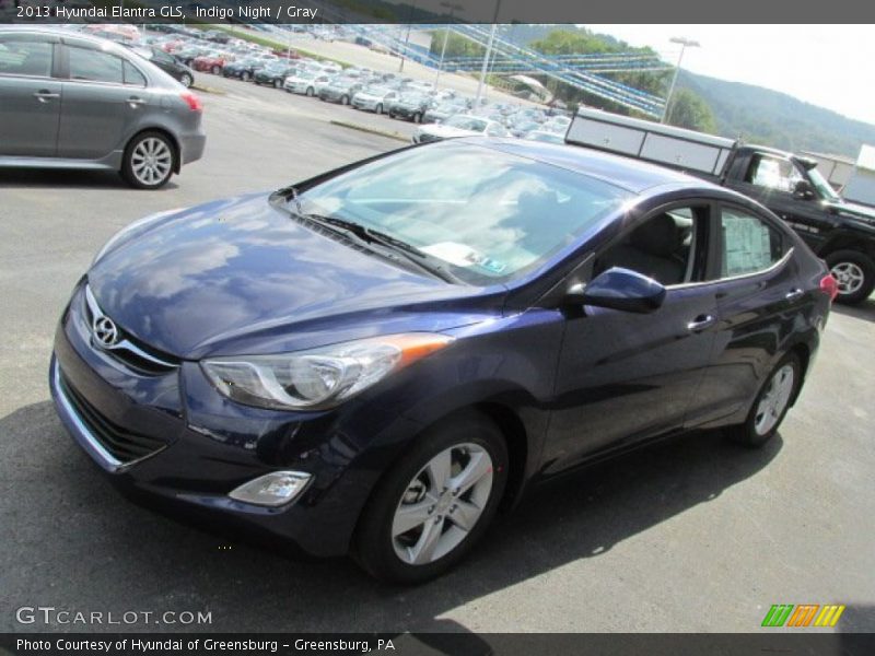 Indigo Night / Gray 2013 Hyundai Elantra GLS