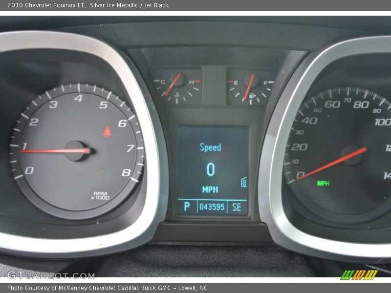 Silver Ice Metallic / Jet Black 2010 Chevrolet Equinox LT