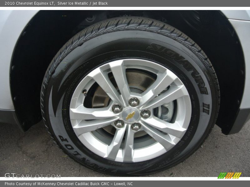 Silver Ice Metallic / Jet Black 2010 Chevrolet Equinox LT