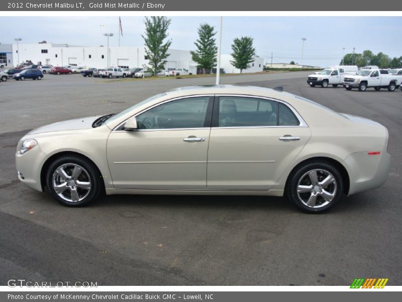 Gold Mist Metallic / Ebony 2012 Chevrolet Malibu LT