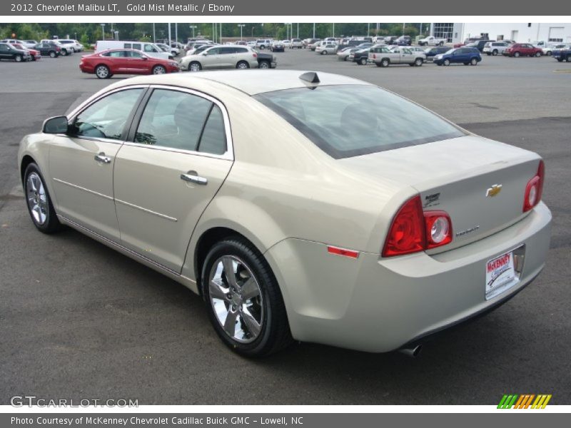 Gold Mist Metallic / Ebony 2012 Chevrolet Malibu LT