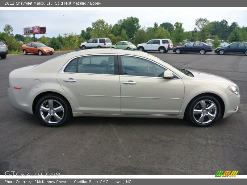 Gold Mist Metallic / Ebony 2012 Chevrolet Malibu LT