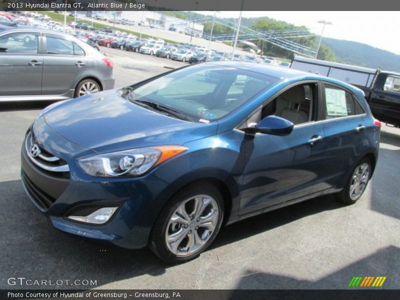 Atlantic Blue / Beige 2013 Hyundai Elantra GT