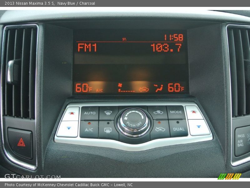 Navy Blue / Charcoal 2013 Nissan Maxima 3.5 S