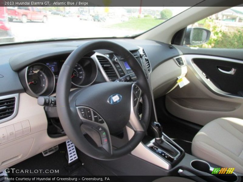 Atlantic Blue / Beige 2013 Hyundai Elantra GT