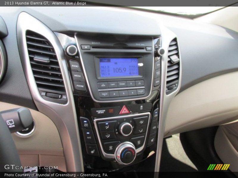 Atlantic Blue / Beige 2013 Hyundai Elantra GT