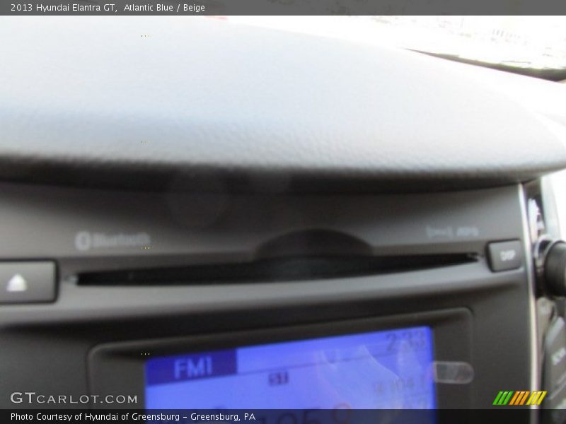 Atlantic Blue / Beige 2013 Hyundai Elantra GT