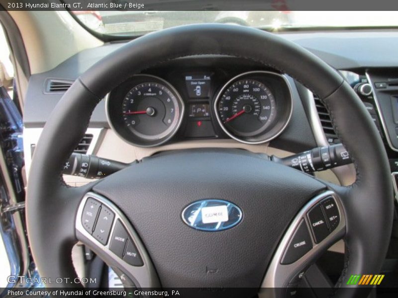 Atlantic Blue / Beige 2013 Hyundai Elantra GT