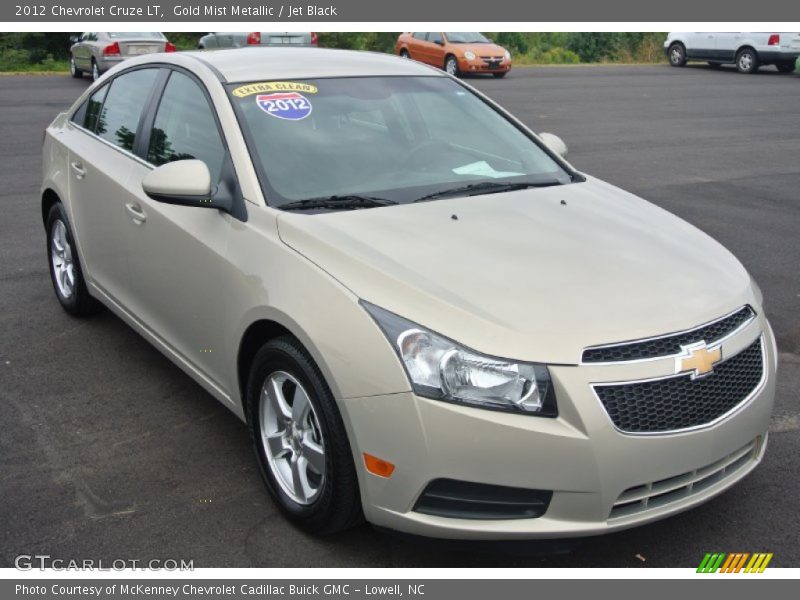 Gold Mist Metallic / Jet Black 2012 Chevrolet Cruze LT
