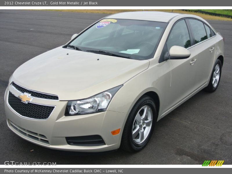 Gold Mist Metallic / Jet Black 2012 Chevrolet Cruze LT