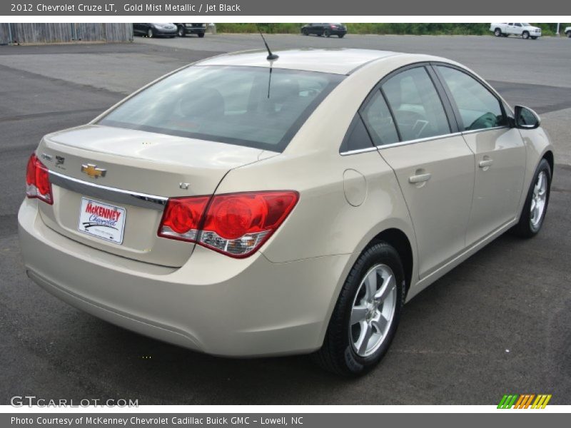 Gold Mist Metallic / Jet Black 2012 Chevrolet Cruze LT