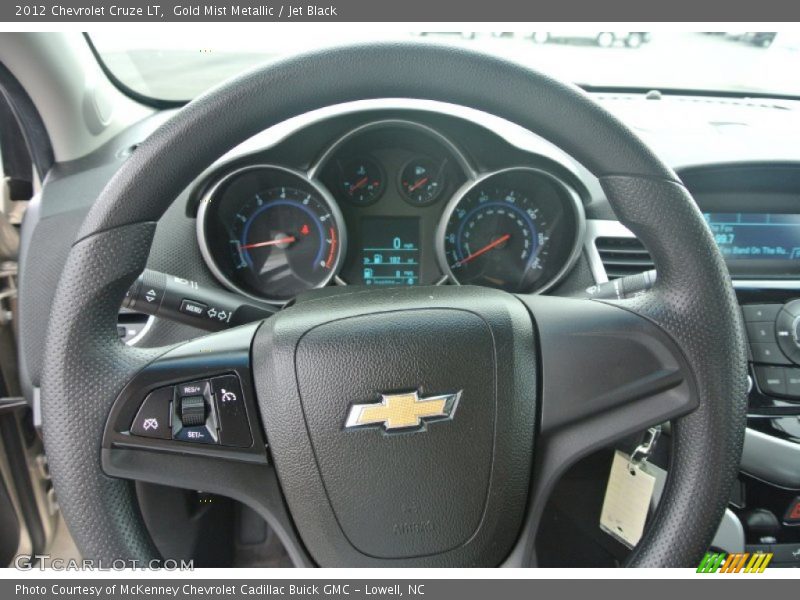 Gold Mist Metallic / Jet Black 2012 Chevrolet Cruze LT