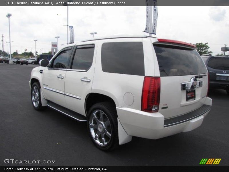 White Diamond Tricoat / Cashmere/Cocoa 2011 Cadillac Escalade AWD