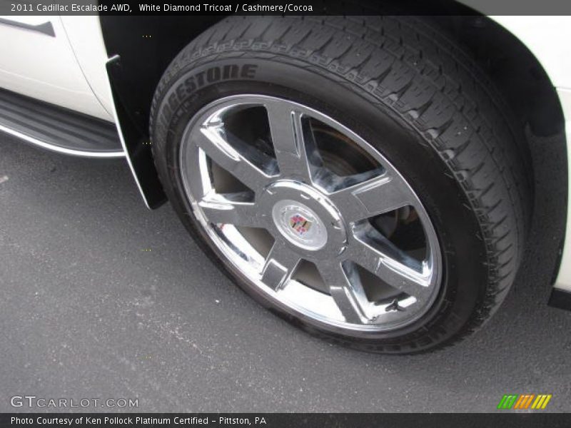 White Diamond Tricoat / Cashmere/Cocoa 2011 Cadillac Escalade AWD