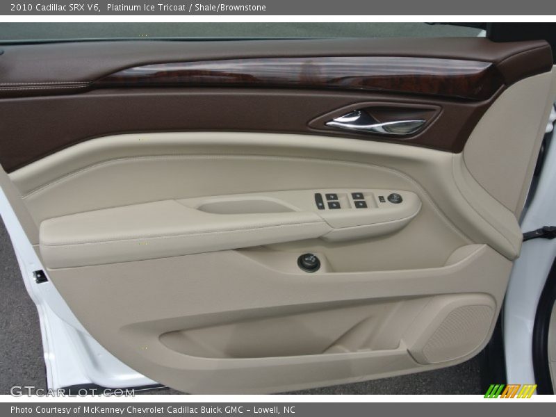 Platinum Ice Tricoat / Shale/Brownstone 2010 Cadillac SRX V6