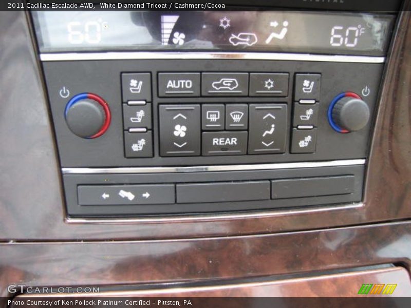 White Diamond Tricoat / Cashmere/Cocoa 2011 Cadillac Escalade AWD