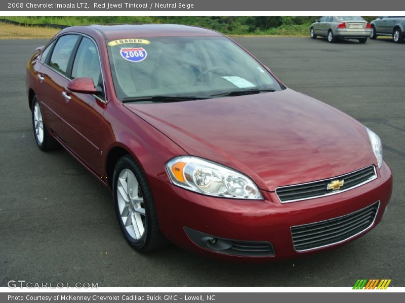 Red Jewel Tintcoat / Neutral Beige 2008 Chevrolet Impala LTZ