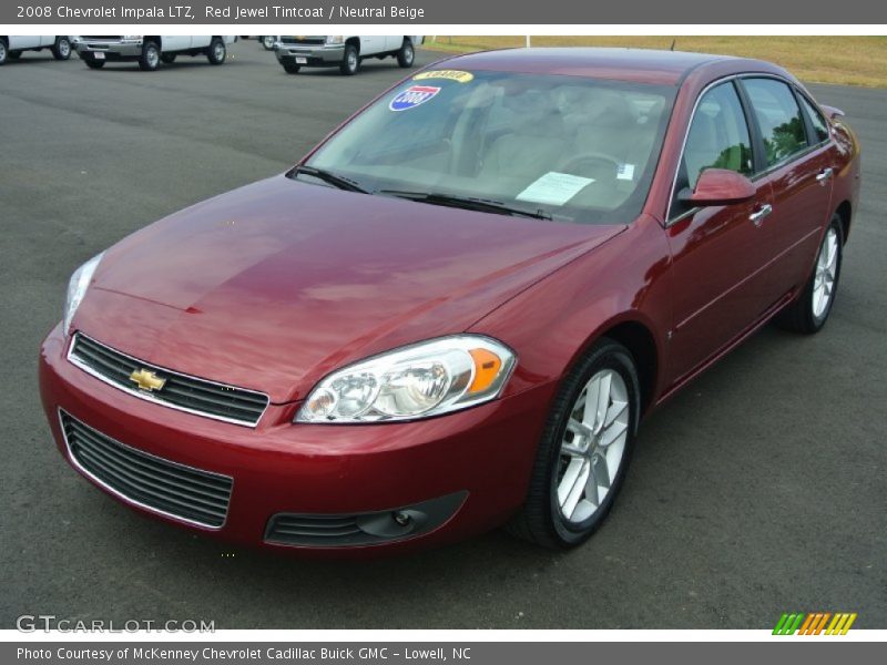 Red Jewel Tintcoat / Neutral Beige 2008 Chevrolet Impala LTZ