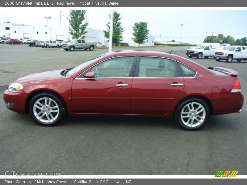 Red Jewel Tintcoat / Neutral Beige 2008 Chevrolet Impala LTZ