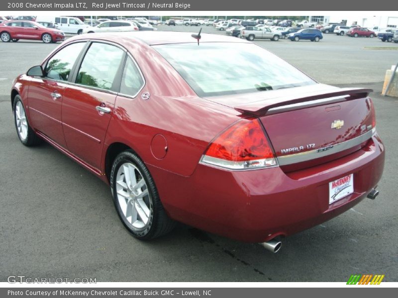Red Jewel Tintcoat / Neutral Beige 2008 Chevrolet Impala LTZ